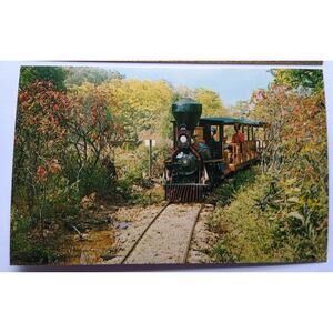 Jesse James Territory Postcard Steam Train Locomotive Railroad Sullivan Missouri